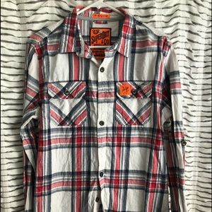 Men’s long sleeve casual button down shirt